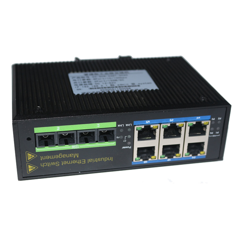 工業(yè)級百兆2光6電網管型以太網交換機 歐鑫通OX-508-2S6T-SC20