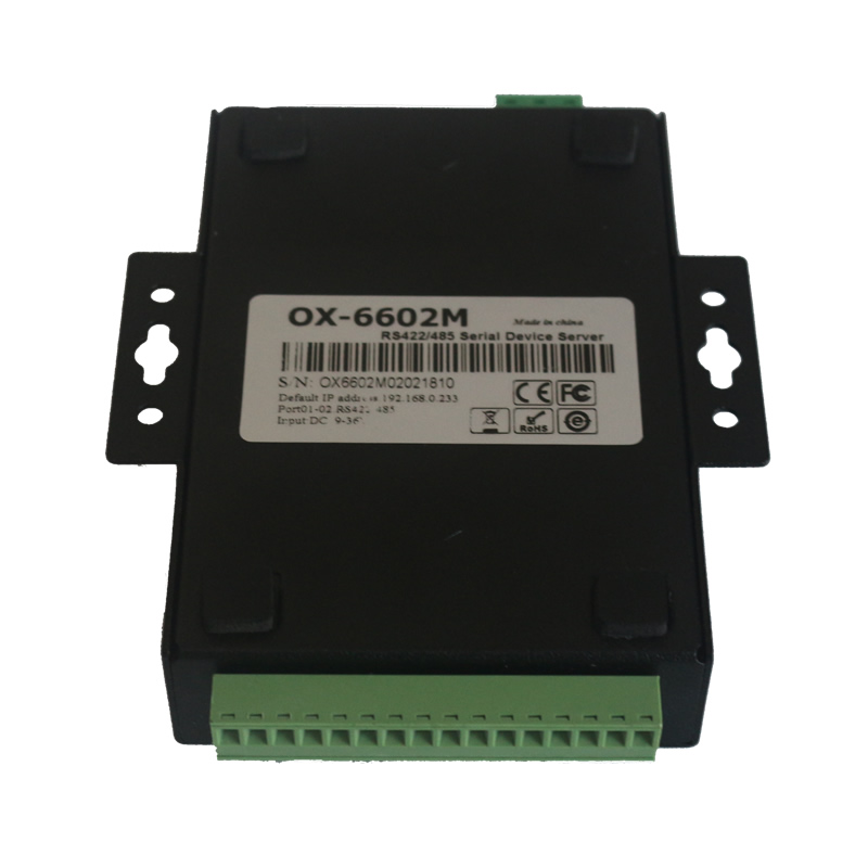 2口RS422/RS485串口服務器 OX-6602M